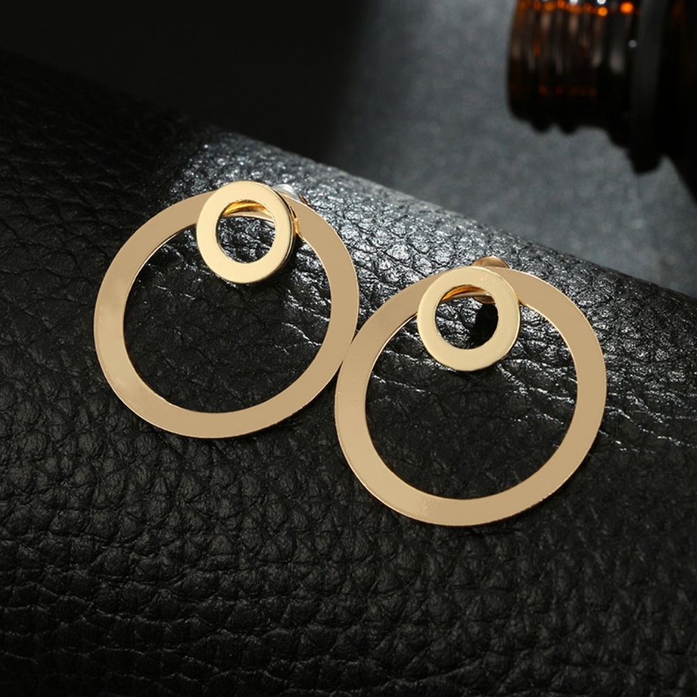 AURORA | Moon Backed Statement Stud Earring Jacket - Picture 2 of 4